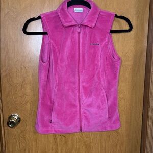 Columbia Women's Vibrant Pink Fleece Vest size Medium
